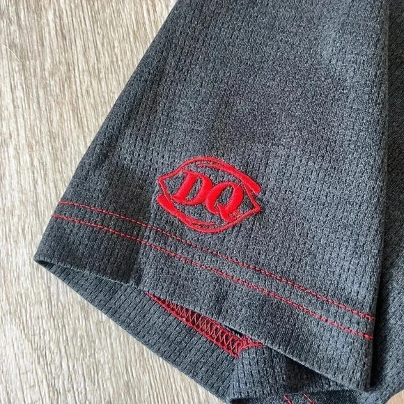 Unisex Dairy Queen Grey Short Sleeve Polo Uniform - XL - Picture 4 of 6